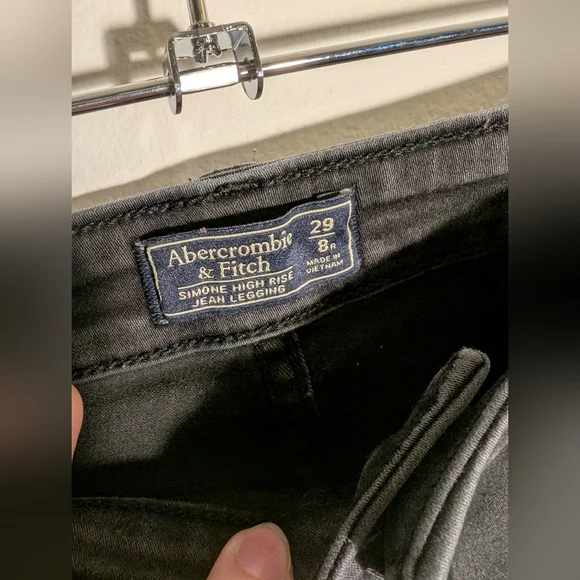 Abercrombie & Fitch Simone High Rise Jean Legging Black 29/8R - Picture 2 of 3